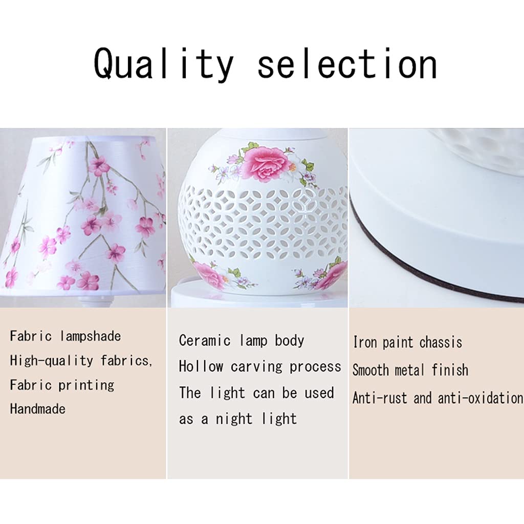 Lámpara de mesa Lampada da tavolo creativa decorazione cavo da comodino lampada da comodino semplice e moderna lampade da comodino ceramica artigianato e regali dormitorio y sala de estar