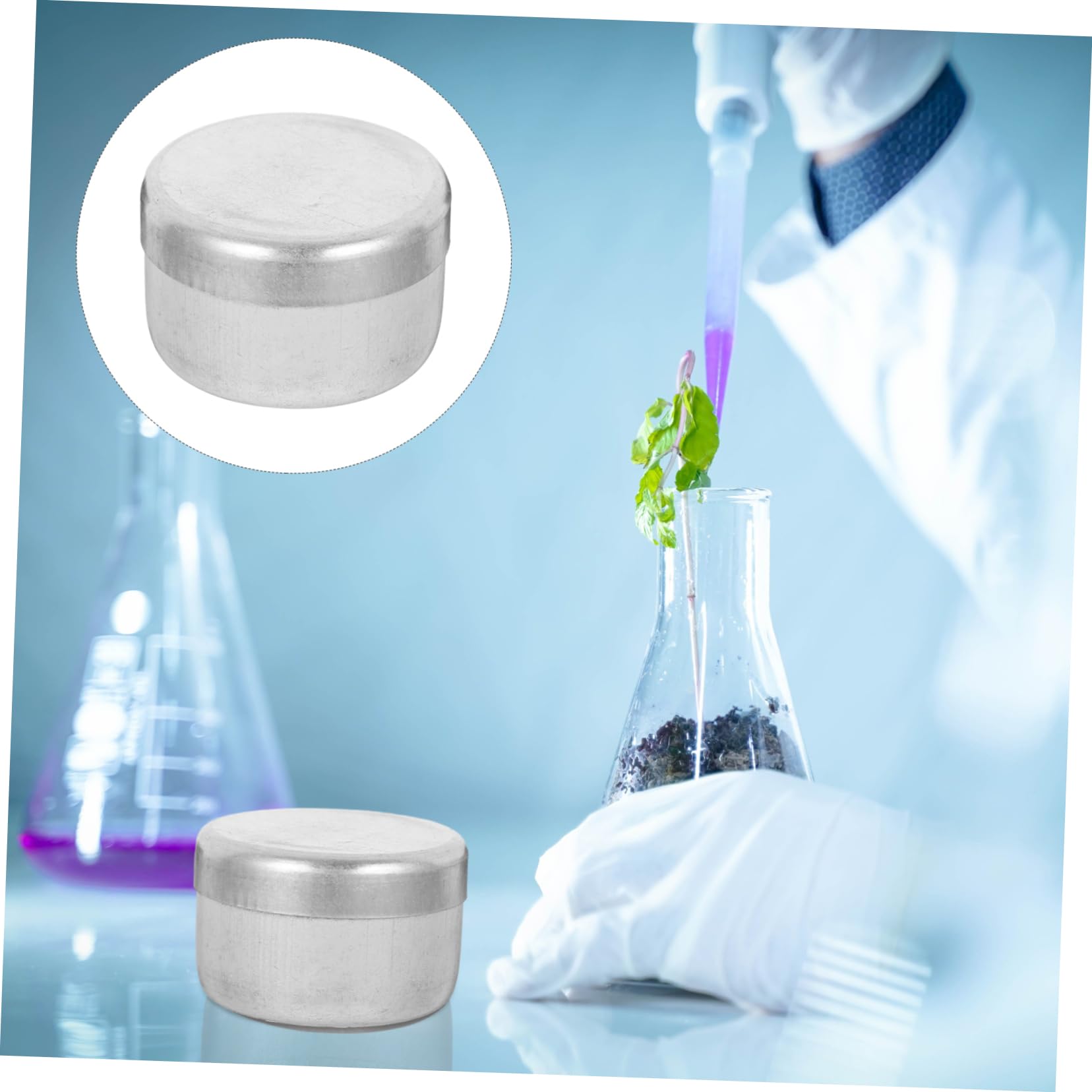 5-Pack Glass Weighing Bottles With Lids - Lab-Grade Sample Containers ...