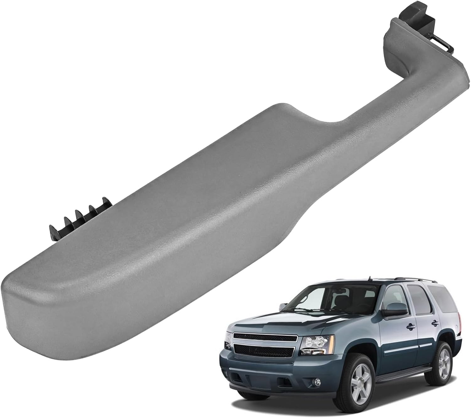 Door Armrest Compatible with Chevy & GMC & Cadillac Models, Suburban/Tahoe/Avalanche, Yukon, Escalade 1999-2006 Replacement for 12472876 (Light Gray, Left Driver Side)