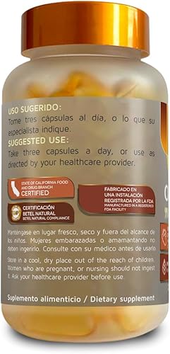 Miniatura 3 de Betel Natural Aceite de Pescado Omega 3 Premium EPA/DHA Aceite de Pescado - 90 Cápsulas Blandas