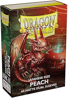 Dragon Shield Dual Matte Mini Japanese Peach 60 ct Card Sleeves Individual Pack