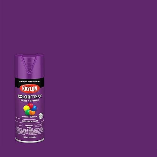 Vista 74 de Krylon - Pintura y primer en aerosol COLORmaxx K05511007, 12 onzas, rojo cereza brillante Cherry Red