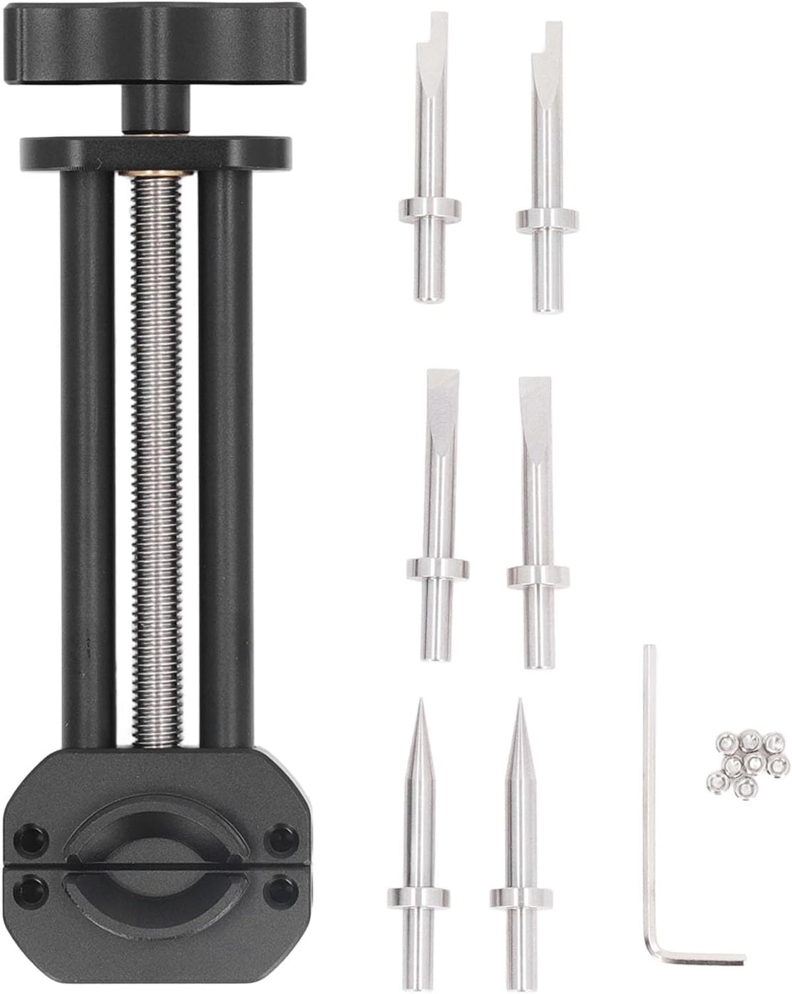 Camera Lens Vise Repair Tool, Vise Auxiliary Tool, for Lens and Filter Ring Adjustment Range 25mm to 130mm Lens Thread Repair Tool Aluminum Alloy