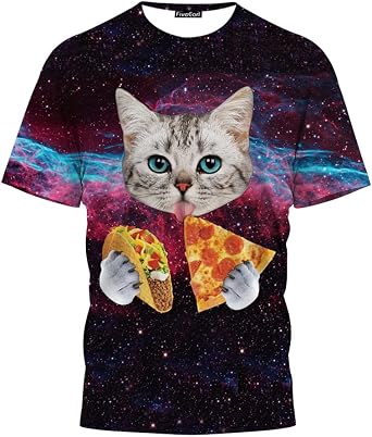 3D Print Tiger T Shirt, Novelty Short Sleeve Funny Graphic T Shirts for Couples