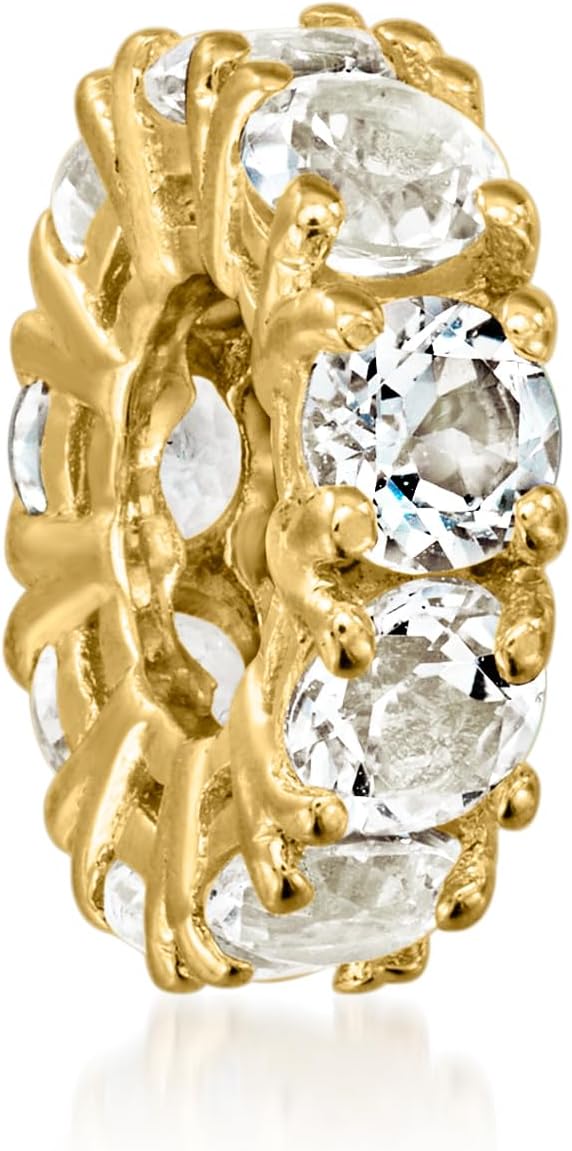 Ross-Simons Birthstone Bead Charm in 18kt Gold Over Sterling