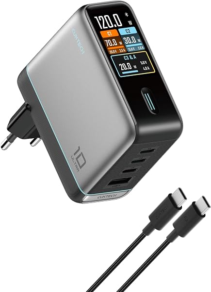 CUKTECH 100W USB-C Ladegerät für Laptops, 4-Port GaN Schnellladegerät