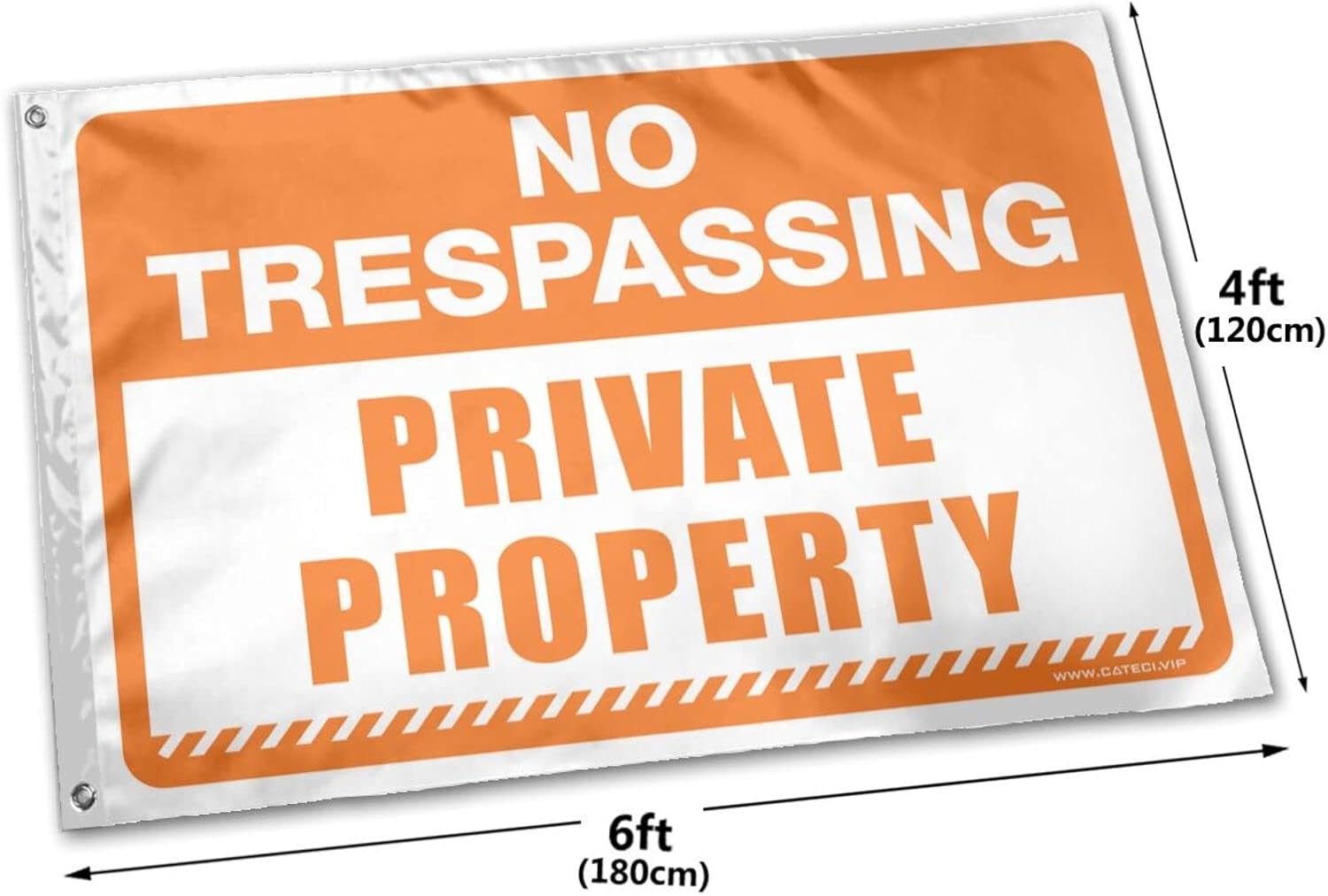Wall Flag No Trespassing Private Property flag College Dorm Flags For Girls (Size : 120X180CM)