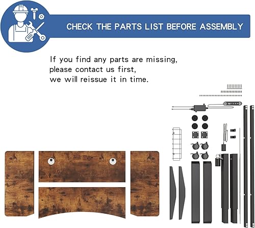 Miniatura 69 de Escritorio eléctrico de pie de altura ajustable, escritorio de computadora de pie sentado de 55 x 24 pulgadas, mesa de escritorio de pie para Negro