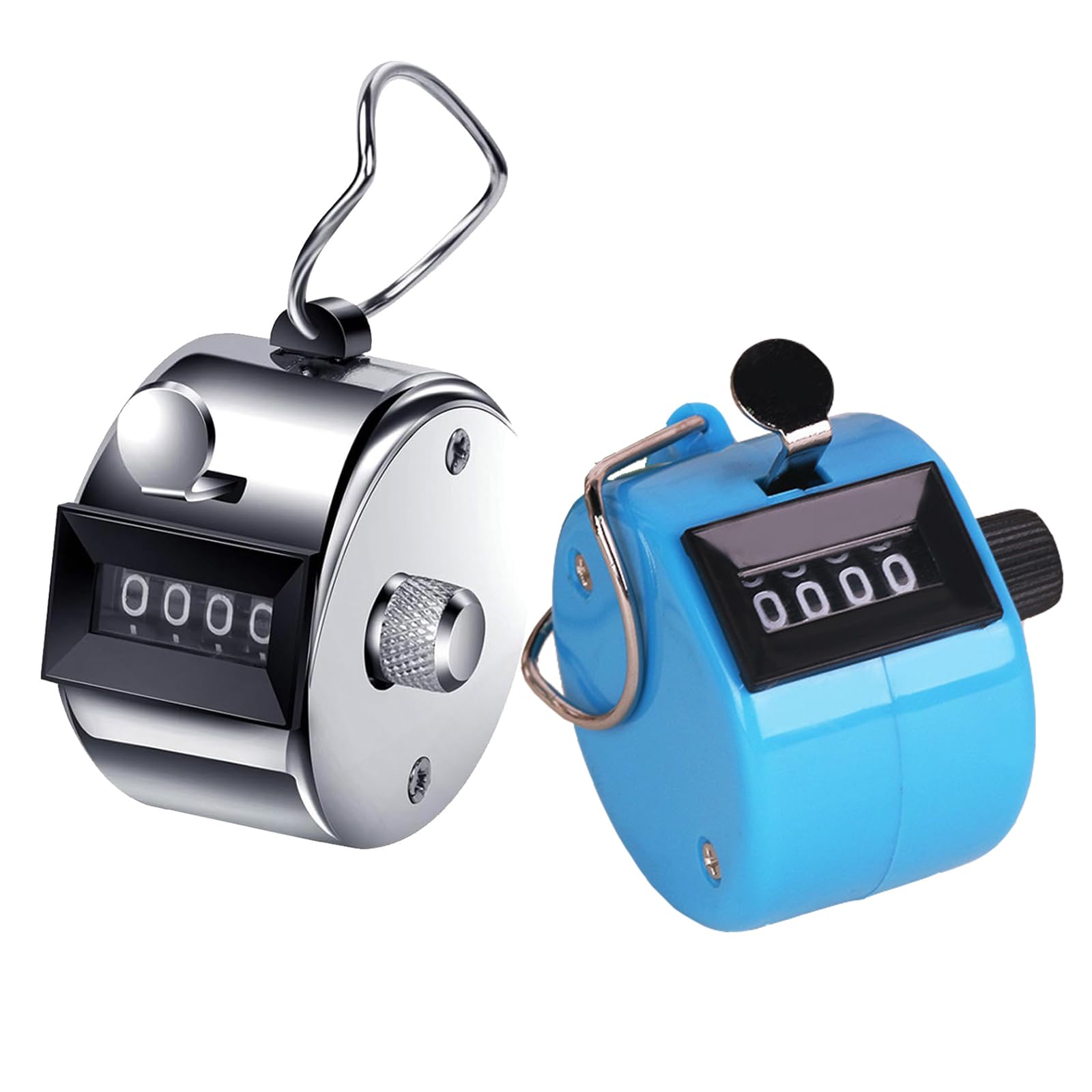 Contatore Conta Persone Manuale in Metallo Portatile per Corsa Golf Baseball