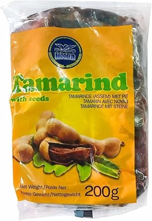 Wet Tamarind with seeds 200g - Authentic Indian Tamarind for Cooking, Rich in Flavor, Ideal for Curries, Chutneys, and Sauces Pack of 1