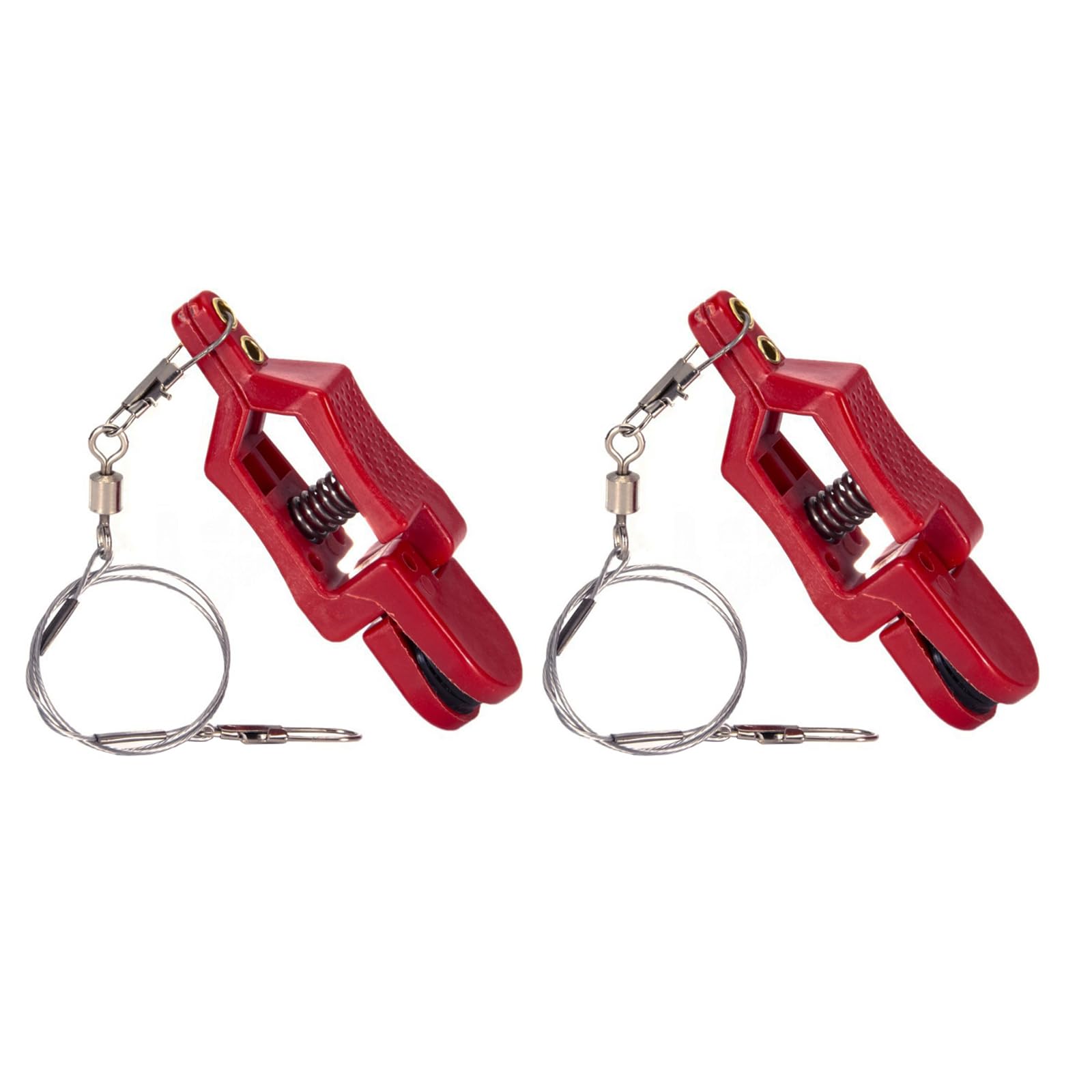 5 Clip A Sgancio Rapido Per Pesca - Rilascio Di Tensione Regolabile, Con Anello Portachiavi, Per Downrigger E Traina - 3