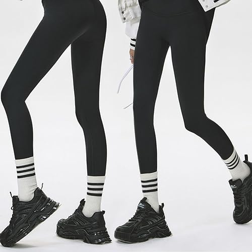 Miniatura 4 de 4 pares de calcetines a rayas para mujer, calcetines deportivos retro de algodón, elásticos, calcetines novedosos, unisex, multicolor