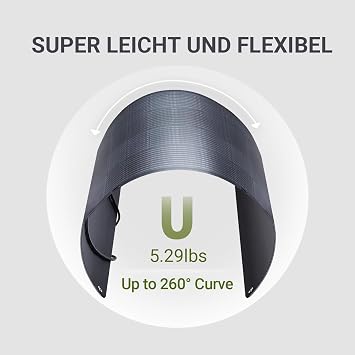 ALLPOWERS SF100 100W Flexible Solar Panel, IP68 Waterproofing ETFE
