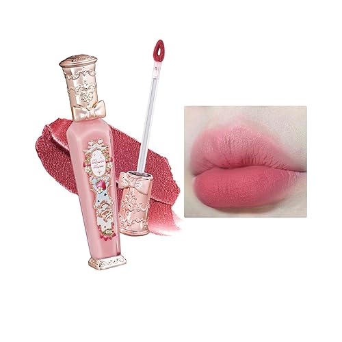 Flower Knows Strawberry Rococo Cloud Lip Cream,Velvety Matte Liquid Lipstick,Pink Lipstick,Long Lasting Lip Stain,Kiss-proof Blurred Lipstick for Girls&Women,0.12 Fl Oz(S05 Tiny Tulip) - 0.12 Fl Oz (Pack of 1) - S05 Tiny Tulip