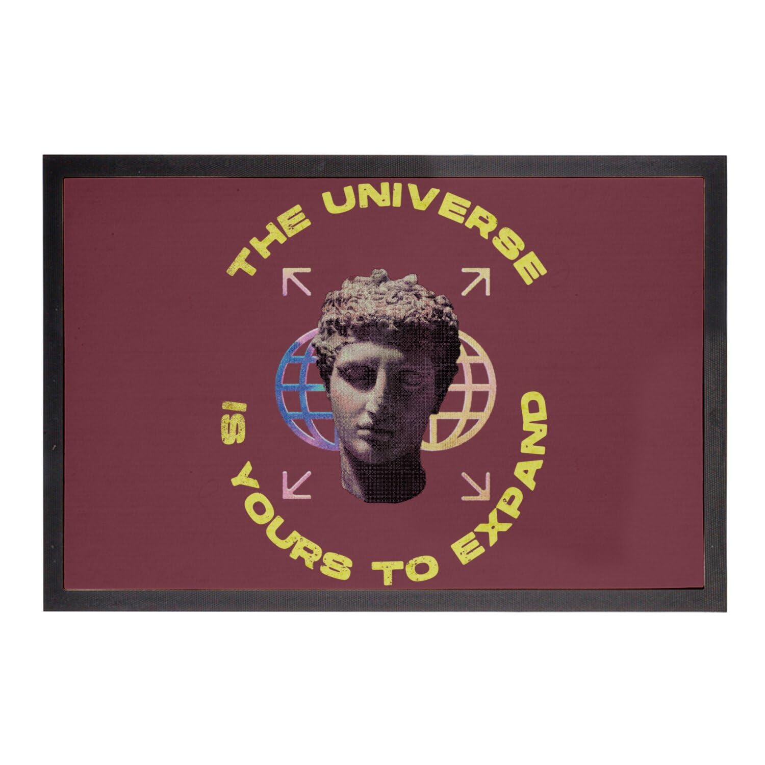 Paillasson rouge vintage Universe is Yours pour égayer votre pas de porte