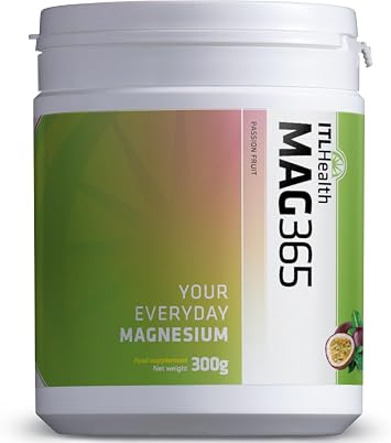 MAG365 Magnesium Citrate Powder - Highly Absorbable Magnesium Supplement - Passion Fruit 300g