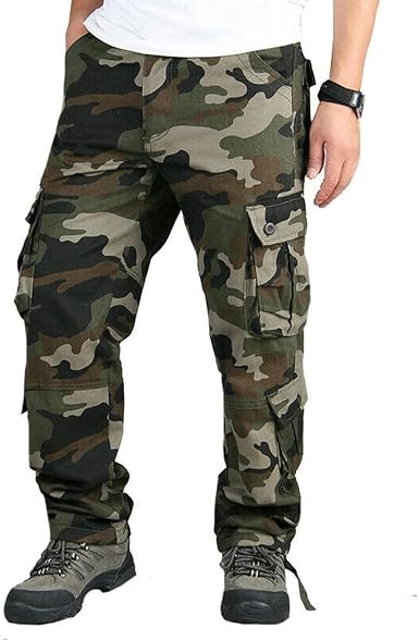 Amazon.com: Pantalones militares de combate para hombre con camuflaje y  camuflaje : Ropa, Zapatos y Joyería