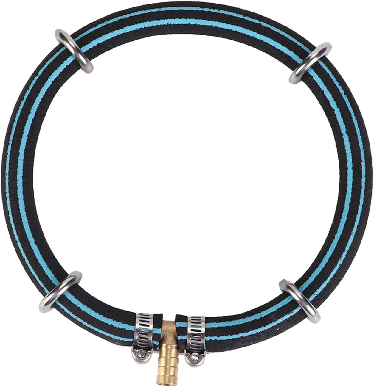 Akozon Aquarium Bubble Diffuser Ring - Fish Pond Aerator, 25cm Diameter Round Bubbler (Single Circle Diameter 25cm)