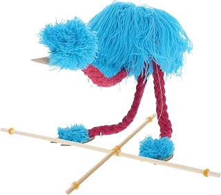 VOSAREA Plush Ostrich Marionette Puppet for Kids Interactive String Puppet Toy for Creative Play Theater and Role-Playing
