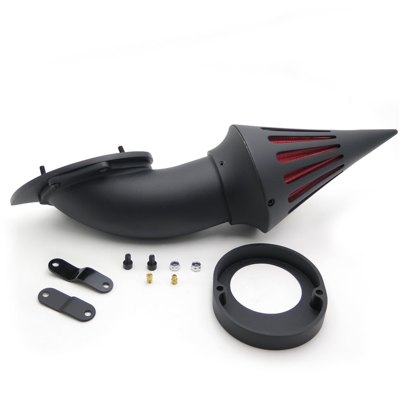 Kit filtro aria filtro aspirazione compatibile con Yamaha Vstar V-Star 650 1986-2012 nero