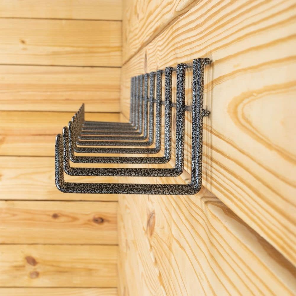 EASY-UP Pro 10 Hook Long Arm Tack Rack | Perfect for Compact Stables | 10-Hook Design | Holds Multiple Tack Articles per Hook | Rust Resistant | 7-Year Warranty