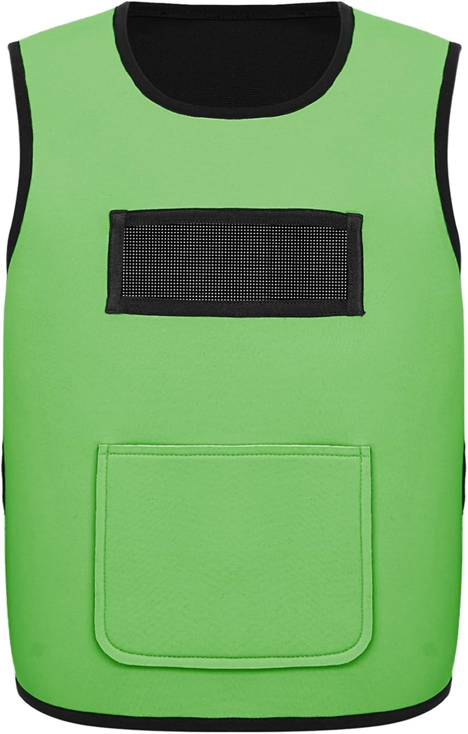 Children Boys Girls Pressure Mesh Vest Padded Front Compression Vest Color Block School Clothing