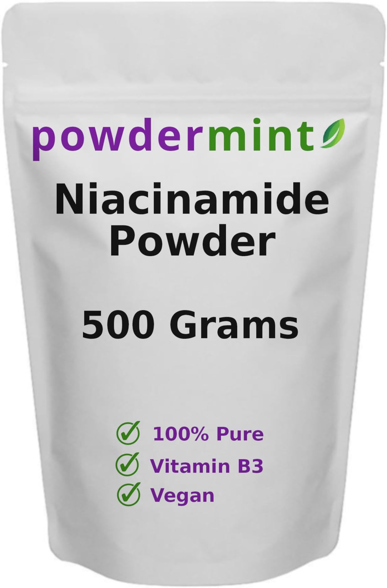 Niacinamide Powder (Vitamin B3 Powder) 100% Pure Niacin 500 mg Flush-Free (498 Grams)