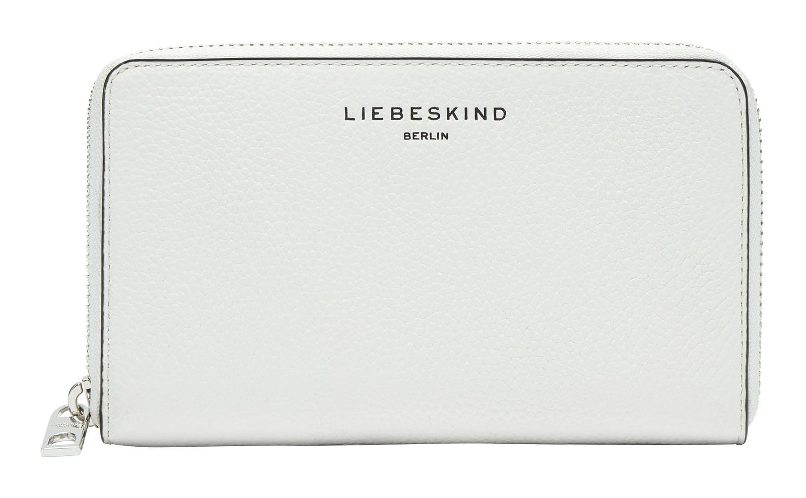 LIEBESKIND Berlin Leather Purse Hilla Small Pebble Frieda Ziparound Wallet Arctic Creme-White