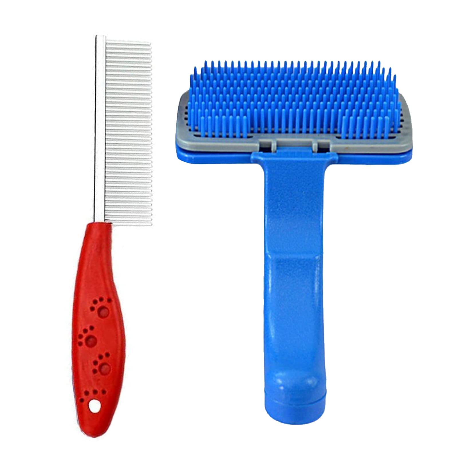 Emily Pets Grooming & Deseeding Combo Pack for Dogs, Puppies & Cats with Plastic Slicker Brush and Hair Massager Grooming Comb(Color May Vary, Pack of 2) (B0BVMGQ3XP) Amazon Price History, Amazon Price Tracker