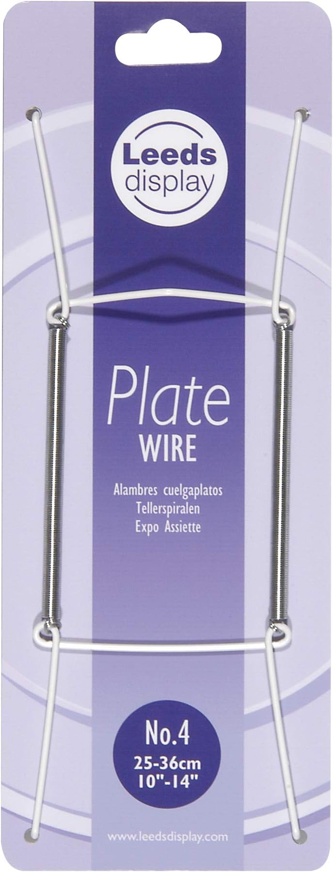 Leeds Display Wire Plate Hanger White - Various Sizes - No.4 25-35cm - View #6