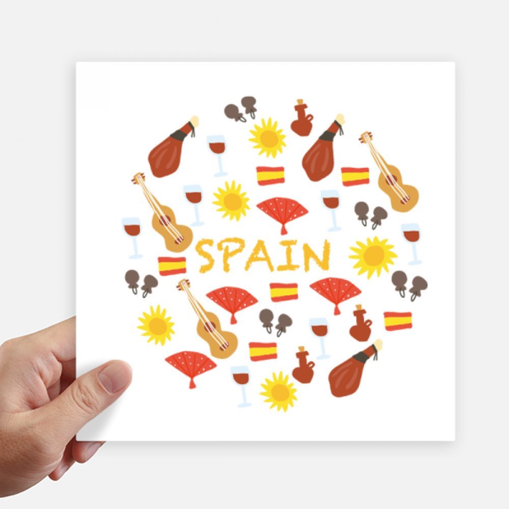 Autocollant Espagne Flamenco pour valise et motobike voyageuse