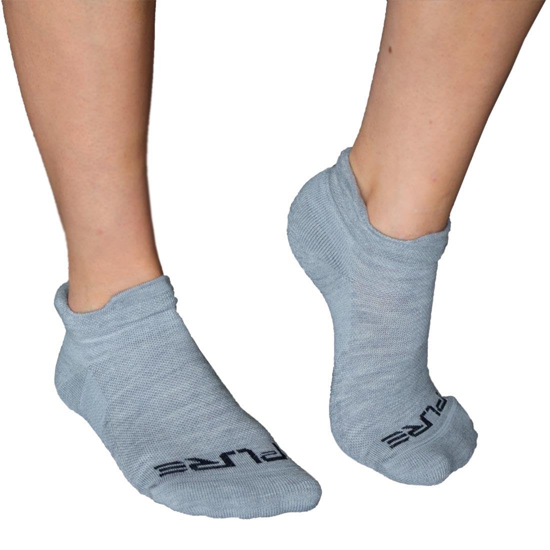 Pure Athlete Alpaca Wool Socks - Made in the USA, No Show Running Sock for Men and Women, Moisture Wicking and Lightweight