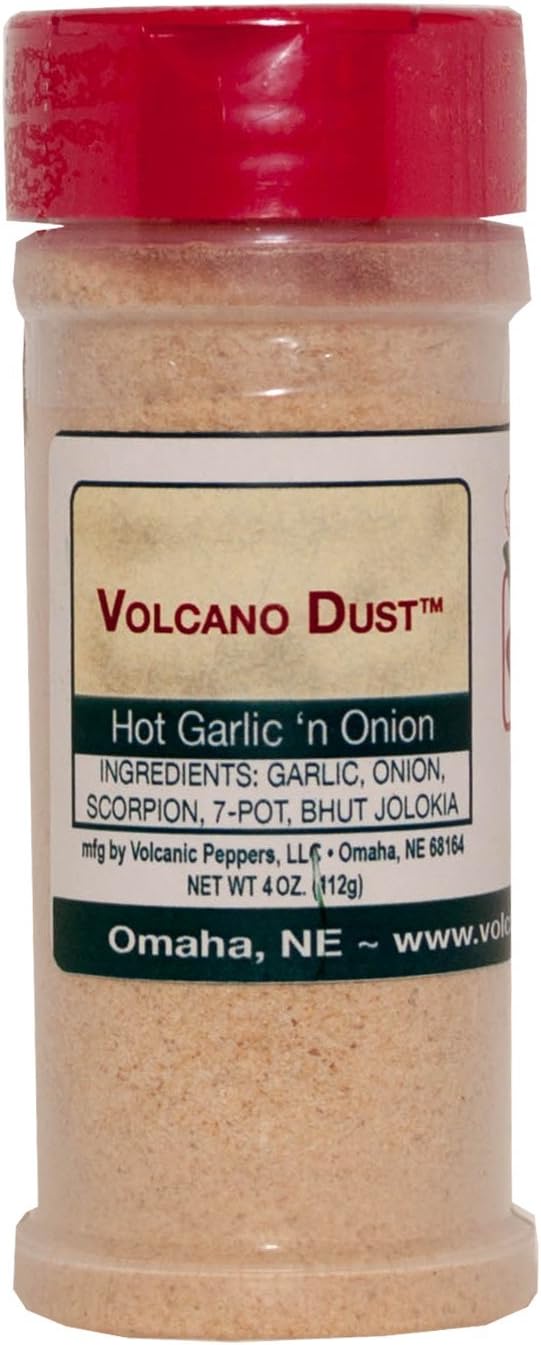 Volcano Dust Hot Garlic 'n Onion - 4 oz
