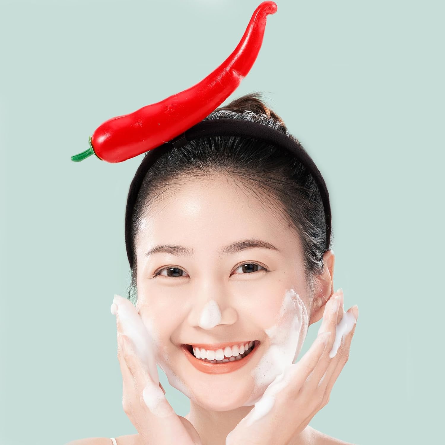 Chili Pepper Headband for Women Realistic Plush Red Chili Hairband Funny Party Accessory and Festival Costume Hair Hoop Unique Vegetable Design - Image 8