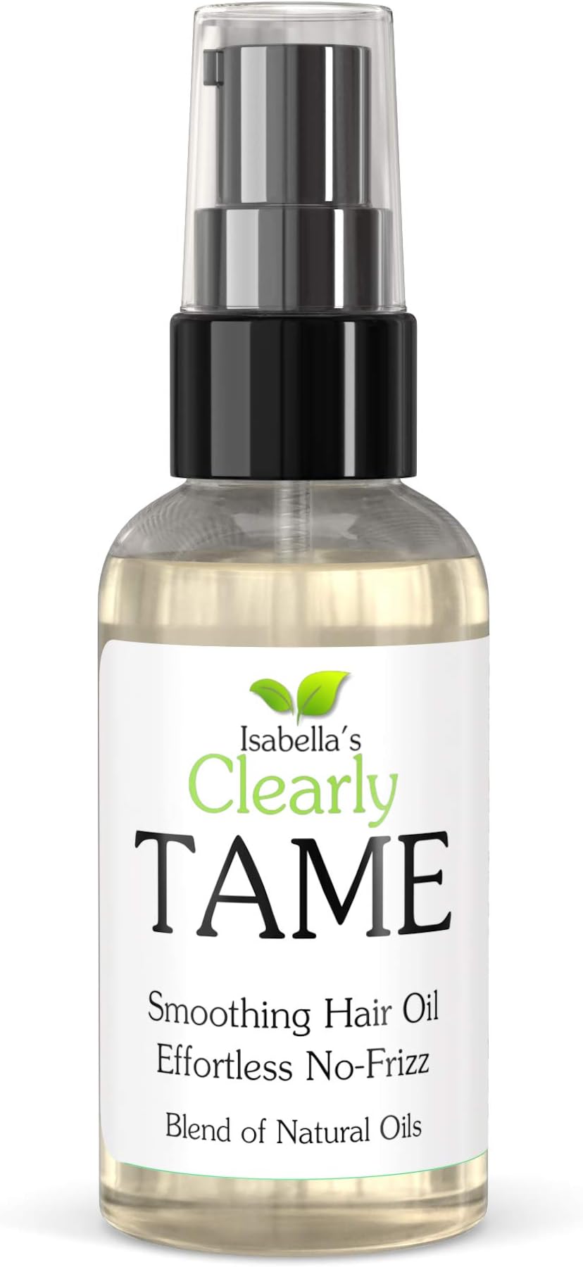 Isabella's ClearlyTAME, Best Natural Anti Frizz Hair Scalp Mask and Serum. Humidity Protection Lightweight Treatment for Smooth Silky Frizz Free Hair. Castor Oil with Rosemary, Sandalwood. 2 Oz