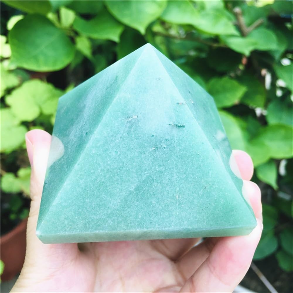 KatLin 4cm Donglin Jade Quartz Healing Pyramid Natural Mineral Triangled Crystal Point Ornaments