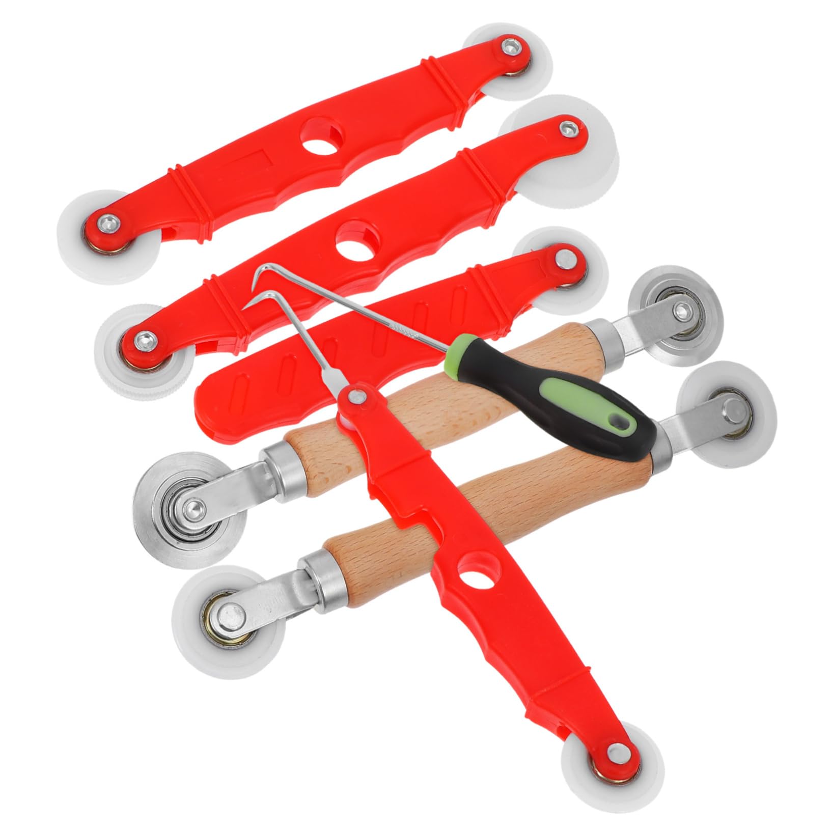 LIFKOME Reparaturset Fliegengitter Werkzeugsatz mit Aluminiumdruckleiste Spline Roller Haken Satz für Fenster und Türbildschirme Handwerker Heimwerker Zubehör