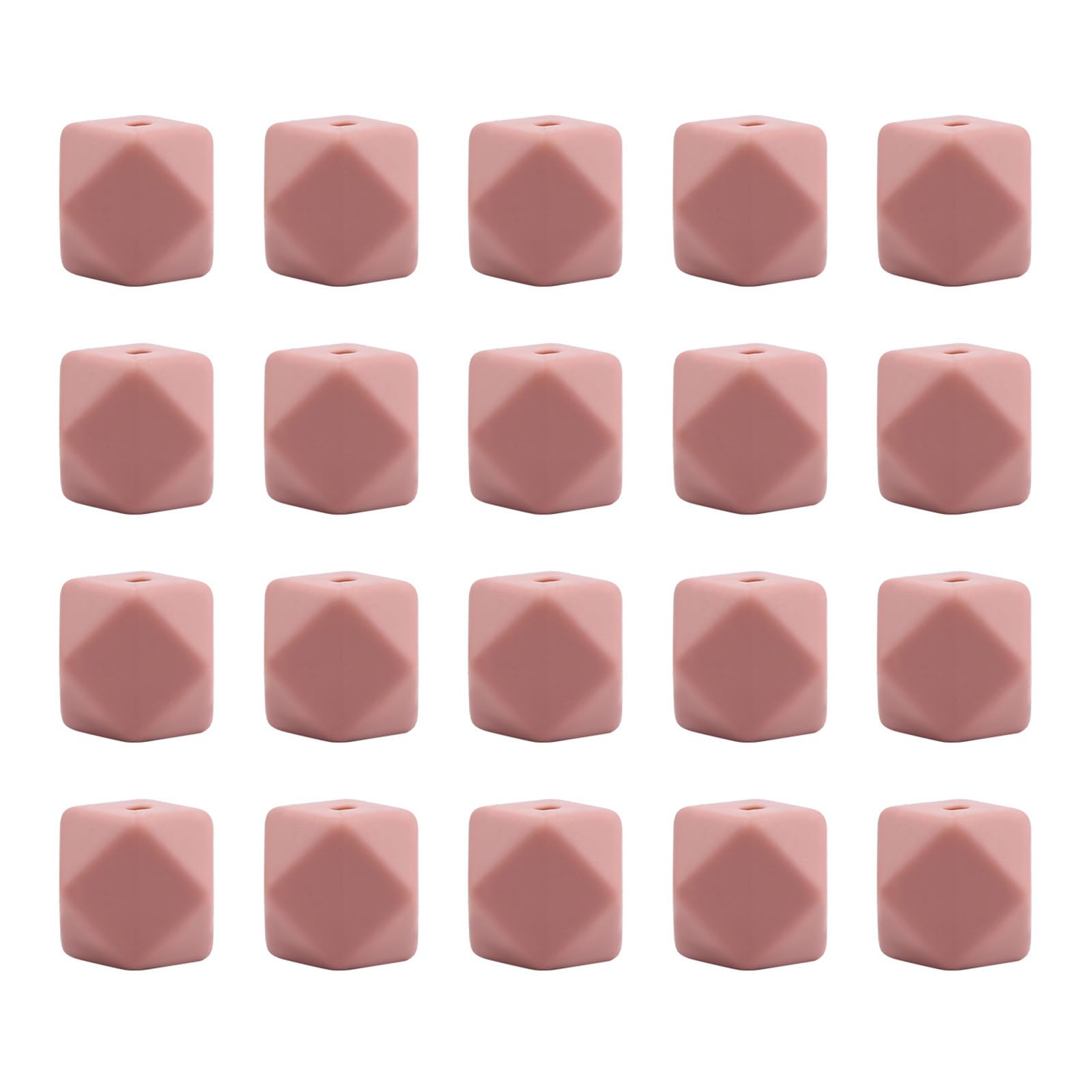 Buxuaaaa A Buxuaaa 20Pcs Geometric Craft Beads Polyhedron Faceted Resin Bead Octagonal Beads 14Mm Spacer For Making Jewelry Making Supplies