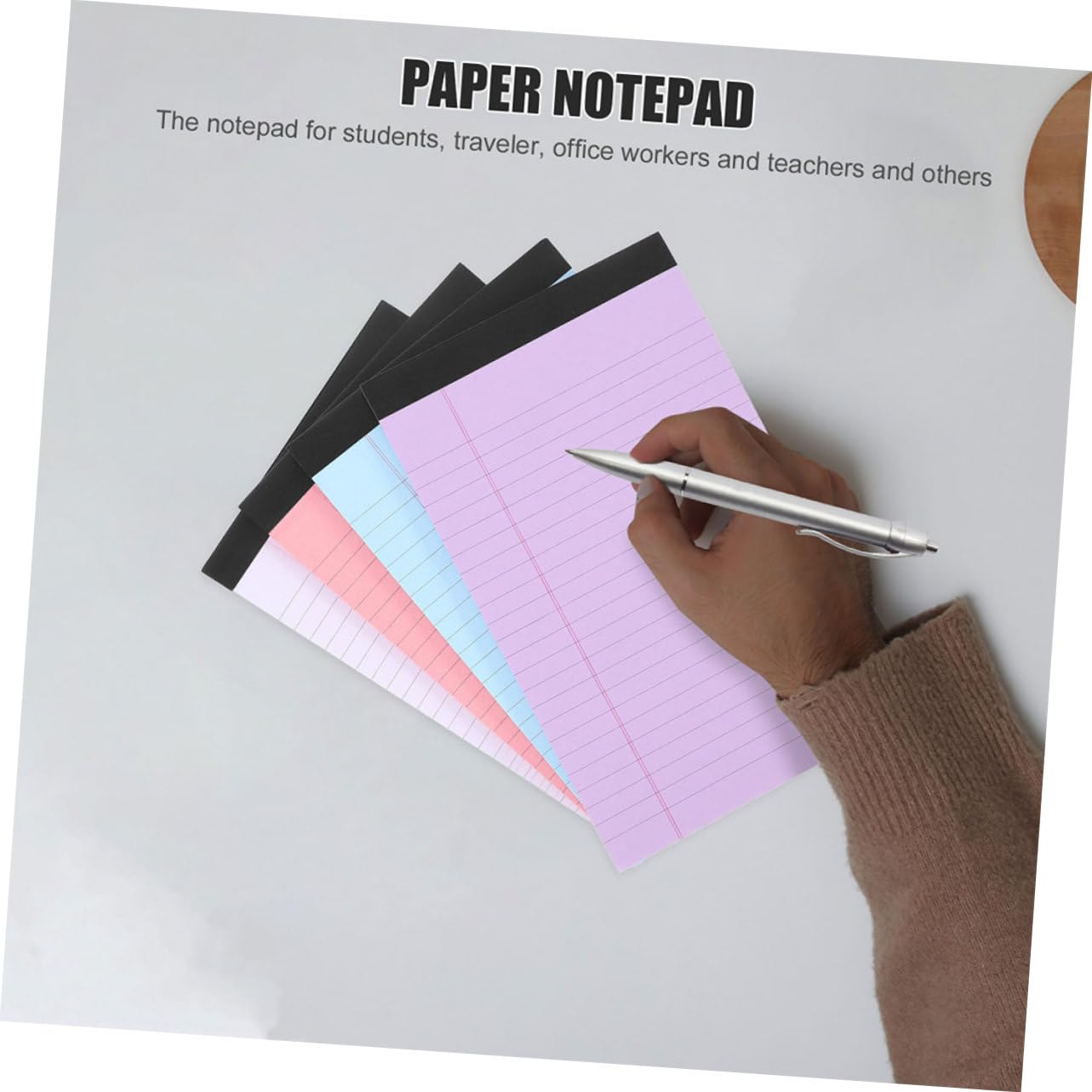 SOIMISS Bloc Notes Ligné Portable à Détachables pour Bureau École et Maison Pad Mémo Légal