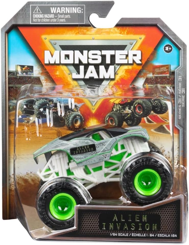 Monster Jam 1:64 Series 31 Alien Invasion : Amazon.co.uk: Toys & Games