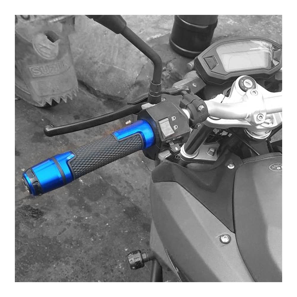 Motorradgriffe 7/8"22mm Universal Road Racing Motorrad Lenkerkappen Lenkergriffe Für Kawasaki ZX25R 2020 2021 ZX 25R 25 R. (Color : 2)