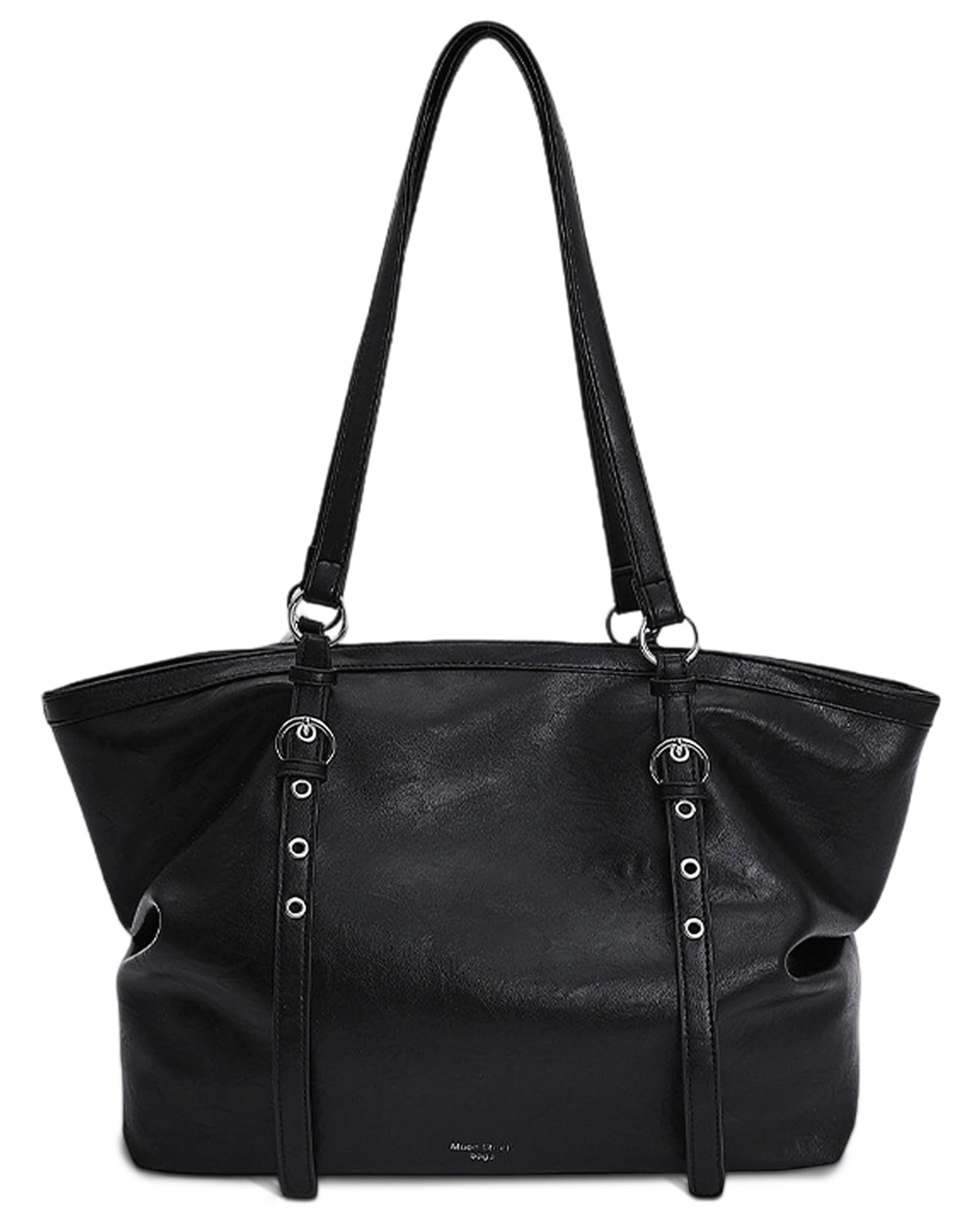 Mabecol Umhängetasche Damen Groß, PU Leder Schultertasche, H