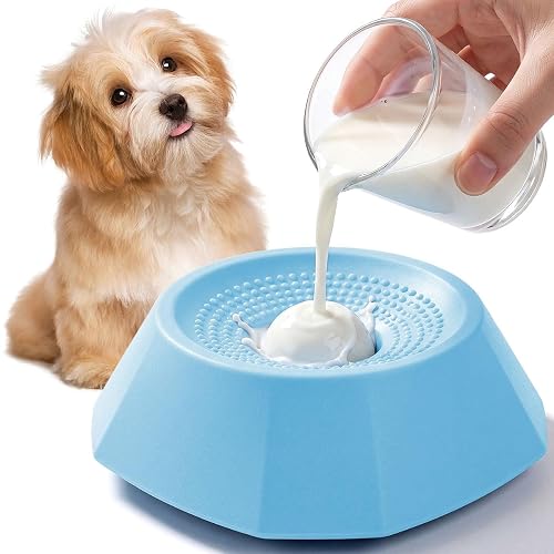 BXUUXA Cuenco para Lamer Perro Lick Bowl Anti Ansiedad Slow Feeder Bola Giratoria Antideslizante 100ml…
