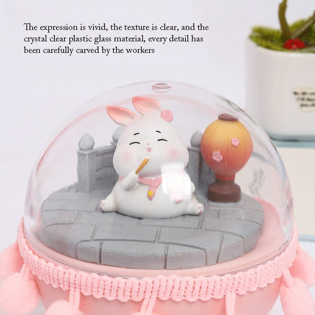 Pozytywka pozytywki Bunny Music Box Prezent Retro Obrotowy Na Boże Narodzenie Urodziny Pozytywka Prezent(B)
