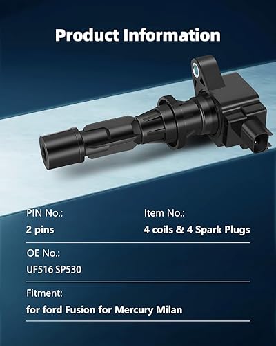 Vista 305 de ECCPP Bobinas de encendido portátiles de repuesto para automóvil compatibles con Infiniti I30/para Nissan Maxima 3.0L V6 2000-2001 Reemplazo