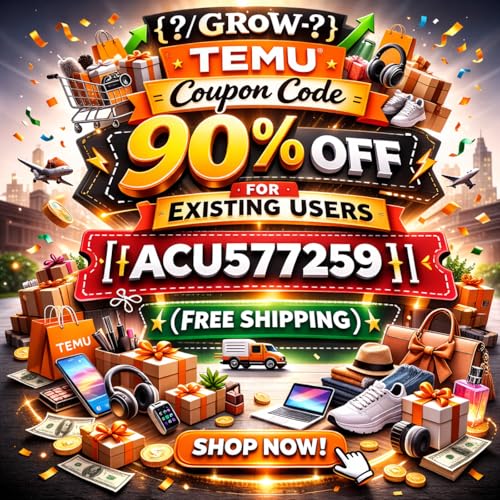 {?/GRoW\\?} Temu Coupon Code ^90% off^ [ ACU577259]for Existing Users (Free Shipping) copertina