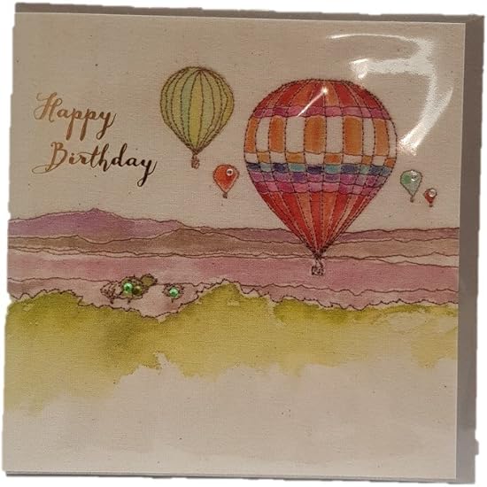 Blue Eyed Sun Broderie Gamme Joyeux Anniversaire Montgolfiere Carte Amazon Fr Cuisine Et Maison