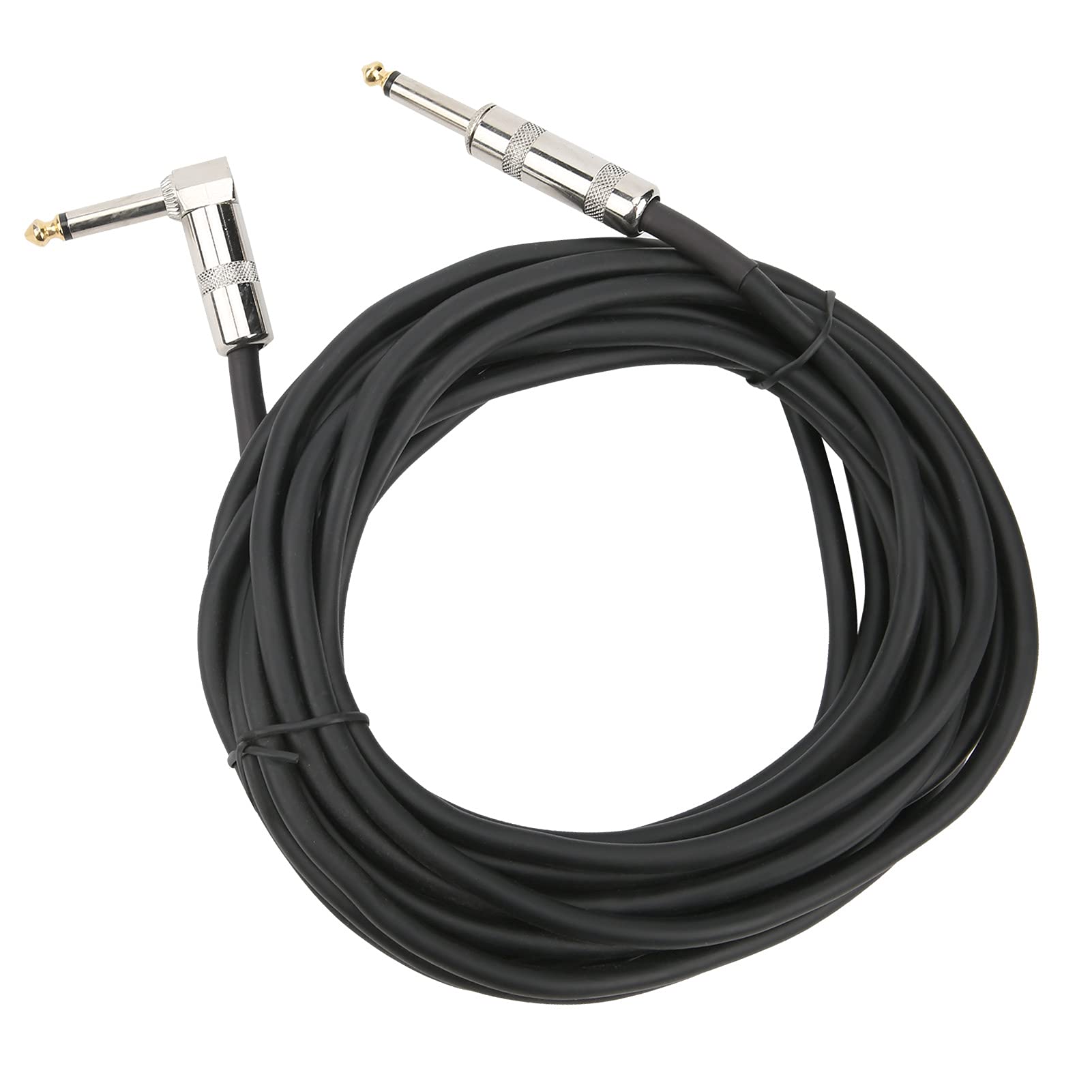 Gitarrenkabel, rechtwinklig auf gerade, 6,35 mm Audiokabel, professionelles Bühnengitarren-Verstärkerkabel mit vergoldeten Steckern für E-Gitarre, Bass und Verstärker (6 m)