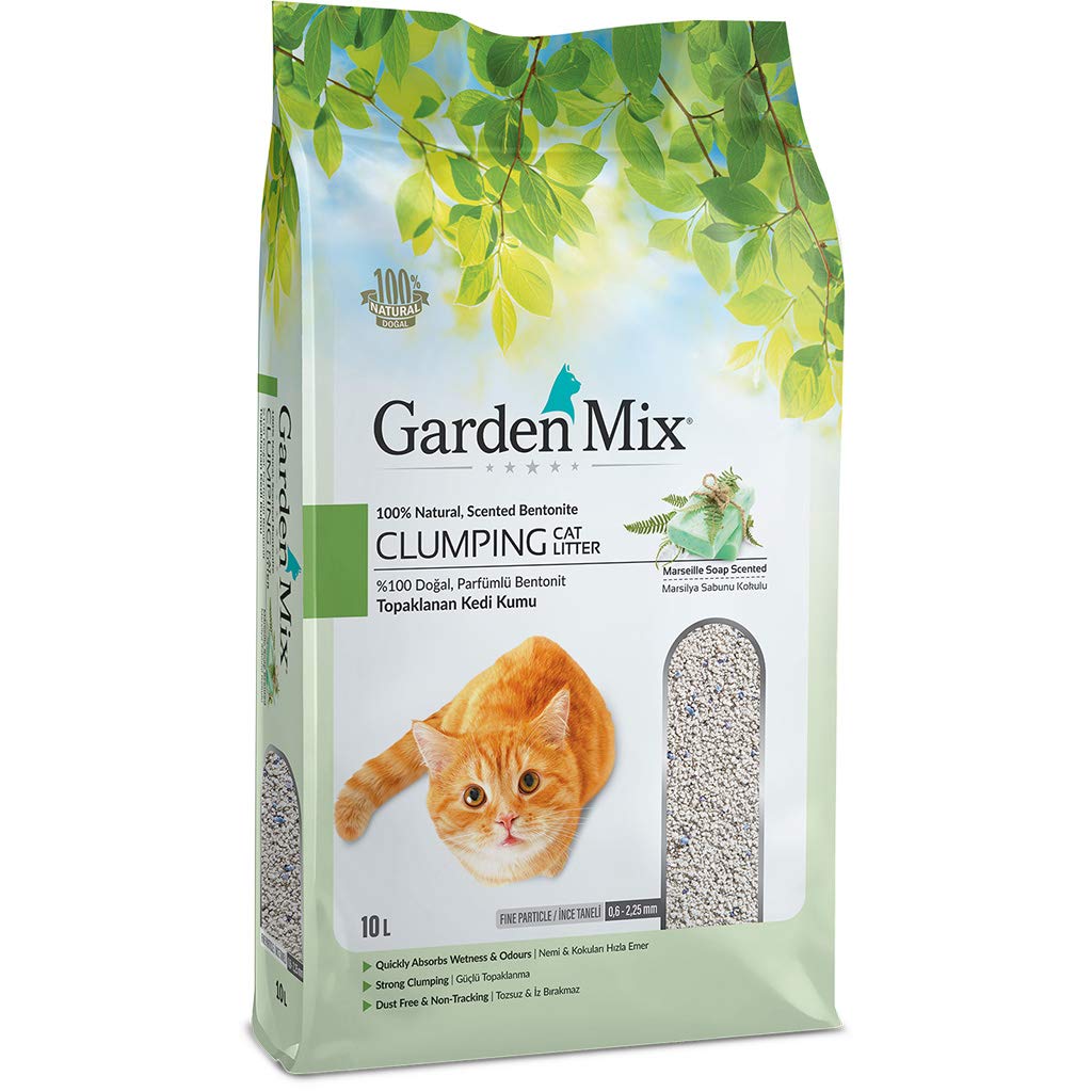 Gardenmix Garden Mix Marsilya Sabunlu İri Taneli Bentonit Kedi Kumu 10 lt