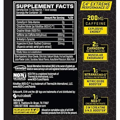 Buy C4 Extreme Pre Workout Powder Fruit Punch Preworkout Energy Supplement For Men Women 200mg Caffeine Beta Alanine Creatine 30 Servings Online In Vietnam B07sw1tvhx